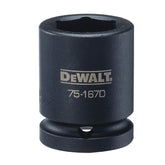 DeWALT DWMT75167OSP Impact Socket, 25 mm Socket, 3/4 in Drive, 6-Point, CR-440 Steel, Black Oxide